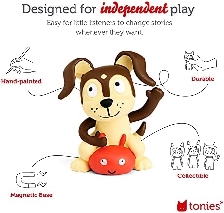 Toniebox Audio Player Starter Set with Playtime Puppy - Listen, Learn, and Play with One Huggable Little Box - Pink