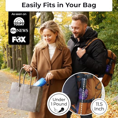 TUMELLA Strongest Windproof Travel Umbrella (Compact, Superior & Beautiful), Small Strong but Light Portable and Automatic Folding Rain Umbrella, Durable Premium Grip, Fits Car & Backpack