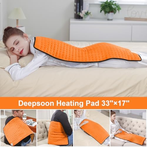 Heating Pad,Electric Heating Pads for Back,Hot Heated Pad for Abdomen,Shoulder,Knee,Multiple Temp and Auto Shut Off