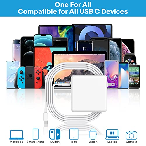 Mac Book Pro Charger - 118W USB C Fast Charger Power Adapter Compatible with MacBook Pro/MacBook Air 16 15 14 13 Inch, M1 M2 M3 M4, New iPad Pro and All USB C Device, Charge Cable 6.6ft