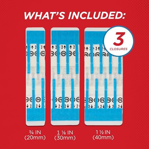 Clozex Emergency Laceration Closures - Repair Wounds Without Stitches, FSA HSA Eligible Skin Closure Device for 3 Individual Wounds Or Combine for Total Length of 3 3/8 Inches
