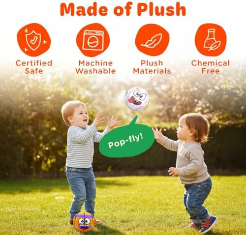 Move2Play, Hilariously Interactive Toy with Music & Sound Effects | Birthday Gift for Boy & Girl | Ball for Toddler & Baby | Indoor/Outdoor | 1, 2, 3+ Year Old