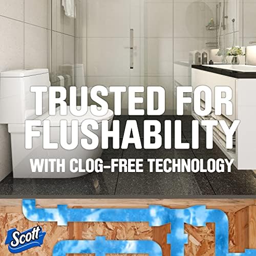 Scott Rapid-Dissolving Toilet Paper, Bath Tissue for RV & Boats , 4ct packs X 12= 48 rolls