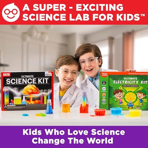 Doctor Jupiter Ultimate Science Gift Set of Science Kit, Electricity Kit for Kids Age 8-12 | Birthday Gifts for Boys & Girls of 8,9,10,11,12,13,14 Year Olds | STEM Learning & Education Toys