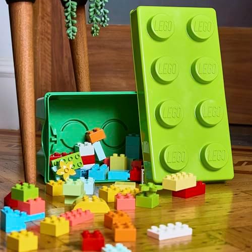 LEGO DUPLO Classic Brick Box Building Set - Features Storage Organizer, Toy Car, Number Bricks, Build, Learn, and Play, Great Gift Playset for Toddlers, Boys, and Girls Ages 18+ Months, 10913