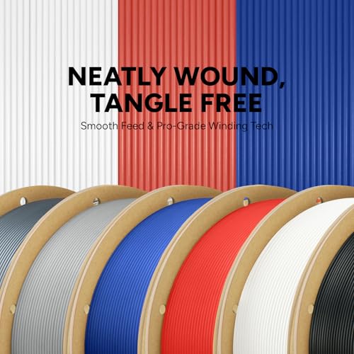 OVERTURE 6KG Bundle PLA Filament 1.75mm PLA 3D Printer Filament, 6 Pack 1kg(2.2lbs) Cardboard Spool, Dimensional Accuracy +/- 0.02mm, Fit Most FDM Printer (6 Color)