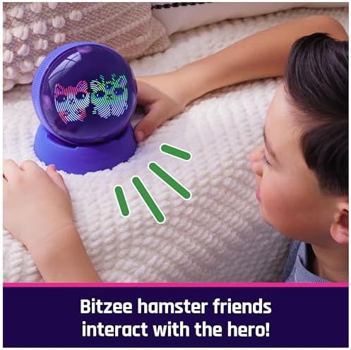 Hamster Ball Interactive Toy with Over 20 Hamsters Inside, Rolls & Reacts to Touch, Digital Pet Kids Toys for Girls & Boys Ages 5 and up