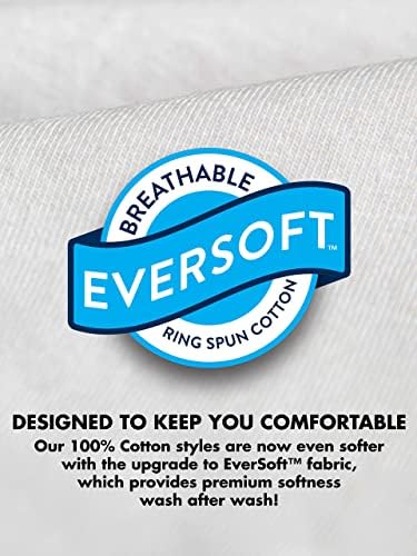 Fruit of the Loom Men's Undershirts, Moisture Wicking & Tag Free, Short Sleeve Crew T-Shirts