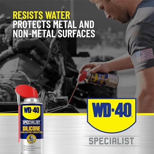 WD-40 Specialist Silicone Lubricant with Smart Straw Sprays 2 Ways, Twin-Pack, 11 OZ