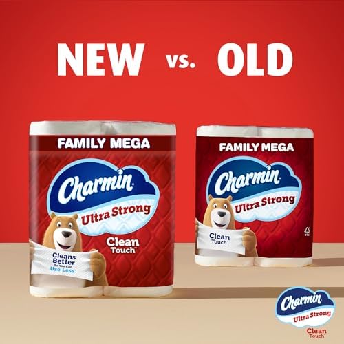 Charmin Ultra Strong Clean Touch Toilet Paper, 30 Family Mega Rolls = 150 Regular Rolls