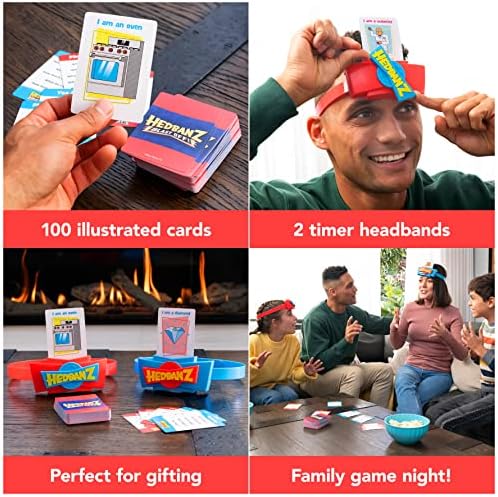 Spin Master Games Hedbanz Blast Off! Guessing Game with 25 Bonus Cards, Family Game Night for Kids and Families Ages 6 and up (Amazon Exclusive)