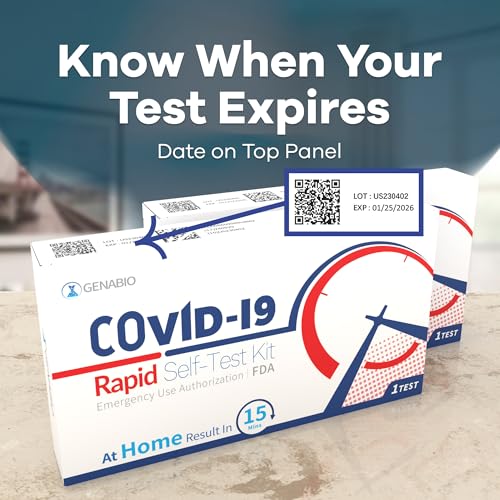Genabio COVID Home Test (1 Pack - 14 Tests) – FDA EUA Authorized, 15-Minute at-Home Results, OTC at Home Covid Test Kit, Nasal Swab, Easy to Use & No Discomfort, Ages 2+