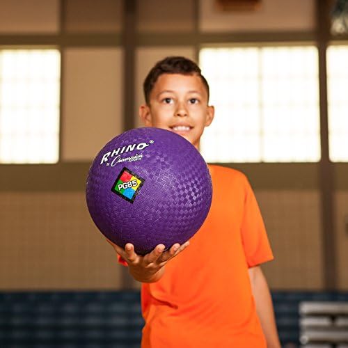 Champion Sports Playground Balls – Single Balls & Sets, Multiple Colors, Durable Nylon-Wound Construction for Kickball & Indoor/Outdoor Play