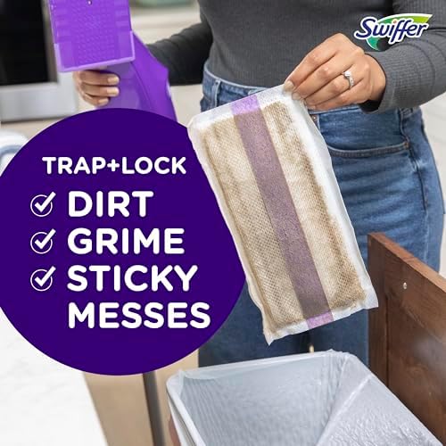 Swiffer WetJet Hardwood Floor Cleaner Spray Mop Pad Refill, Multi Surface, 24 Count (Pack of 2)