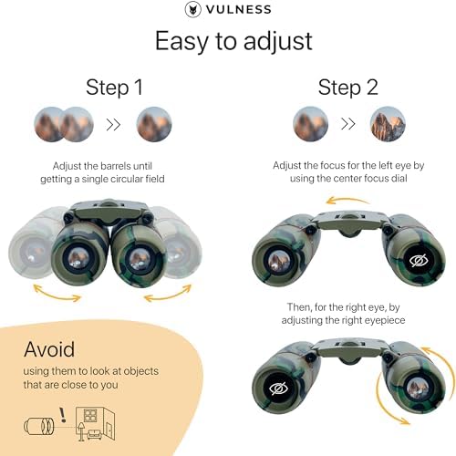Small Binoculars for Adults and Kids | Cruise Ship Essentials Camping Bird Watching Travel Hiking Accessories Alaska Costa Rica Must Haves Packing List High Powered Mini Compact VULNESS (Camo, 8X21)