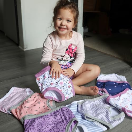 BIG ELEPHANT Potty Training Underwear - 10 Pack, 100% Cotton Absorbent Unisex Toddler Pee Pants for Boys Girls