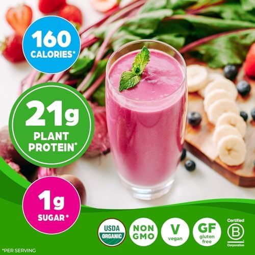 Orgain Organic Vegan Protein + 50 Superfoods Powder Bundle - Creamy Chocolate Fudge & Vanilla Bean, 21g Plant Based Protein, 2.02 lb Each