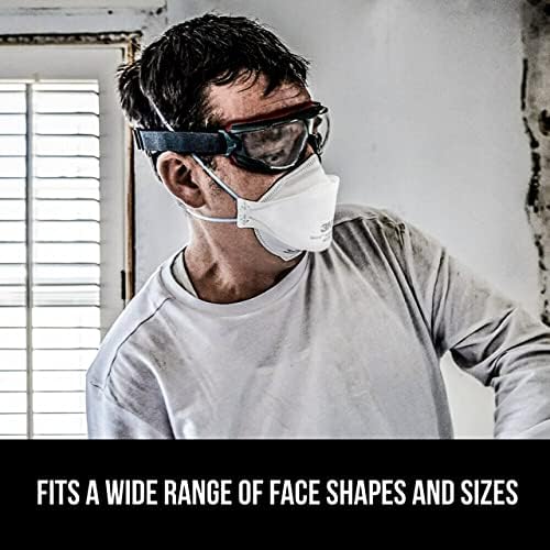 3M Aura Particulate N95 Respirator 9205+, Flat Fold Lightweight Design, Non-Valved, 20 Count (Pack of 1)