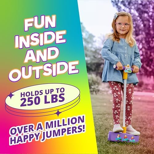 Flybar My First Foam Pogo Jumper for Kids Fun and Safe Pogo Stick for Toddlers, Durable Foam and Bungee Jumper for Ages 3 and up, Supports up to 250lbs