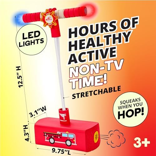 Flybar My First Foam Pogo Jumper for Kids Fun and Safe Pogo Stick for Toddlers, Durable Foam and Bungee Jumper for Ages 3 and up, Supports up to 250lbs