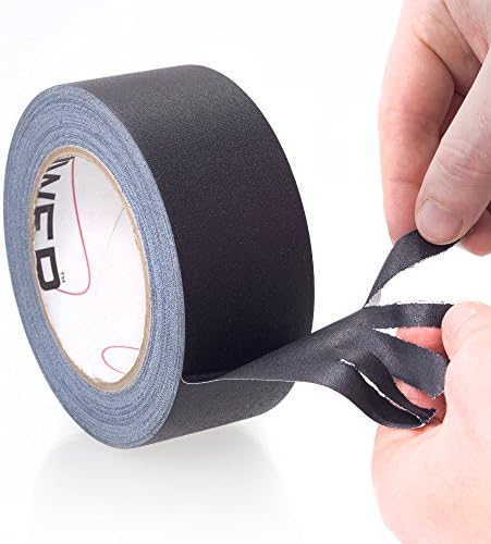 Gaffer Power Real USA Professional Grade Gaffer Tape, Made in The USA, Heavy Duty Gaffers Tape, Non-Reflective, Multipurpose. 2 Inches x 30 Yards, Black (Case of 24)