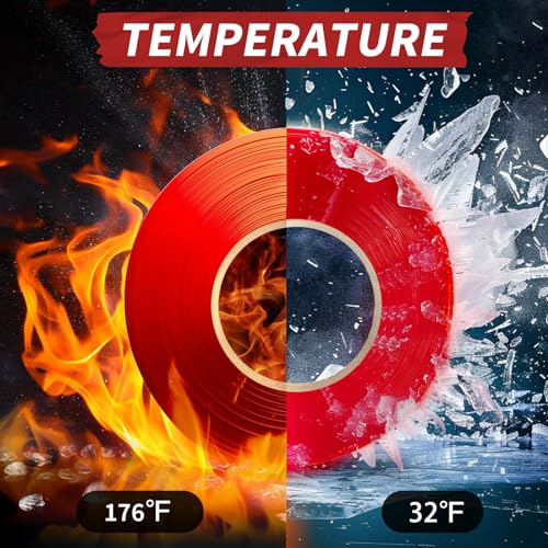 Electrical Tape, 10 Rolls General Use PVC Electric Tape, UL/CSA Listed ¾ in x 66 ft Insulating Vinyl Tape for Electrical, Repairs, Automotive and Equipment, EE-100, Red