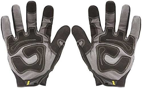 Ironclad General Utility Work Gloves GUG, All-Purpose, Performance Fit, Durable, Machine Washable (1 Pair) Black