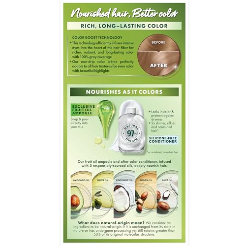 Garnier Hair Color Nutrisse Nourishing Creme, 82 Pearly Blonde (Biscotti) Permanent Hair Dye, 2 Count (Packaging May Vary)