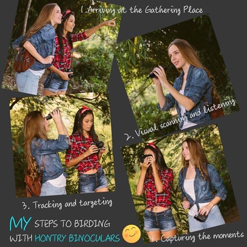 Hontry Binoculars for Adults and Kids, 10x25 Compact Binoculars for Bird Watching, Theater and Concerts, Cruise Ship and Sport Games