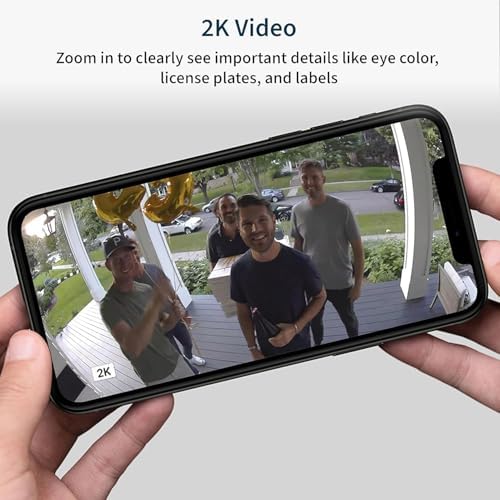 Arlo Essential Security Wireless 2K Camera with Spotlight, Indoor/Outdoor, 2nd Gen, 2-Way Audio, Color Night Vision, Motion Activation, Real Time Notifications, White, VMC3450, 4-Pack (Renewed)