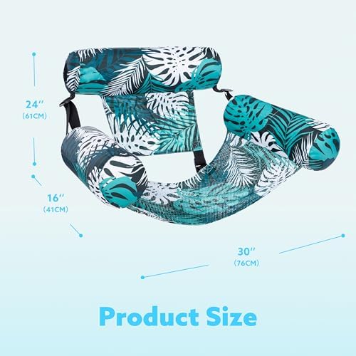 SLOOSH Inflatable Pool Floats Adult,2 Packs Floating Lounge Chairs,Blow up Pool Noodles for Adult Heavy Duty,Floating Chair for Party Summer Water Beach Lake Fun