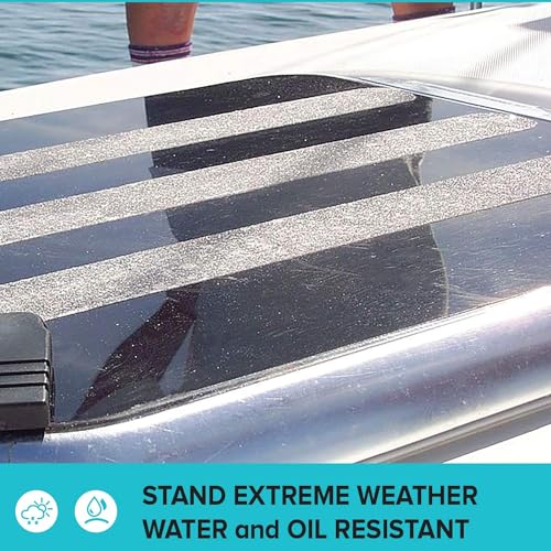 LifeGrip Anti Slip Transparent Anti Slip Tape, 6 inch by 30 feet, Non-Slip Traction Grip Tape to Tubs, Boats, Stairs, Clear, Soft, Comfortable for Bare feet (6" X 30')