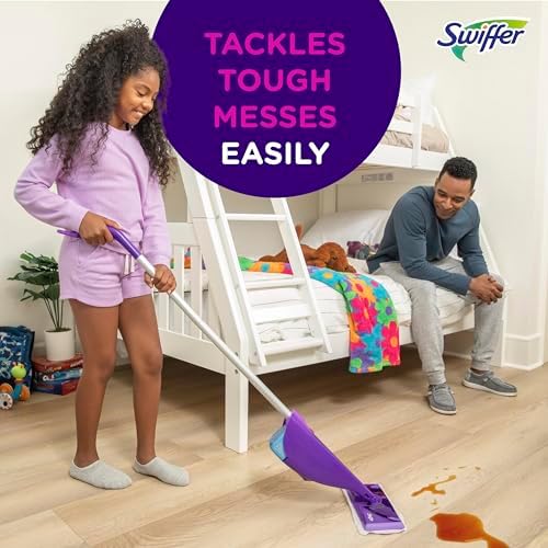Swiffer WetJet Hardwood Floor Cleaner Spray Mop Pad Refill, Multi Surface, 24 Count (Pack of 2)