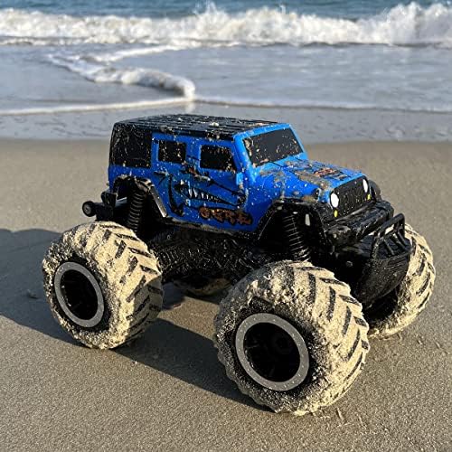 Threeking 1:16 Waterproof Monster Truck SUV Toys RC Cars Remote Control Car Truck Toys 4WD All Terrain Off-Road Car Toy Gifts Presents 6 7 8 9 10 11 12 Year Old Kids Boys Girls Toys