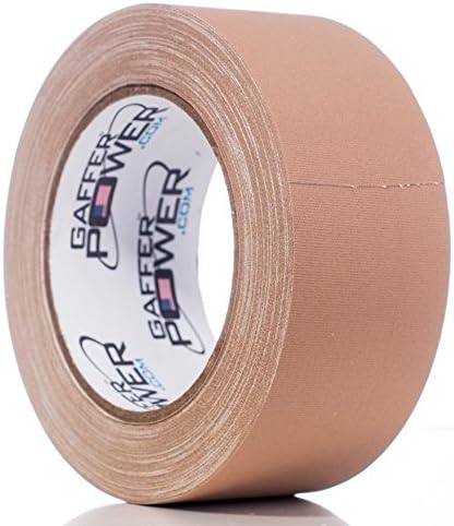Gaffer Power Real Professional Grade Gaffer Tape, Made in The USA, Heavy Duty Gaffers Tape, Non-Reflective, Multipurpose. (2 Inches x 30 Yards, Tan)