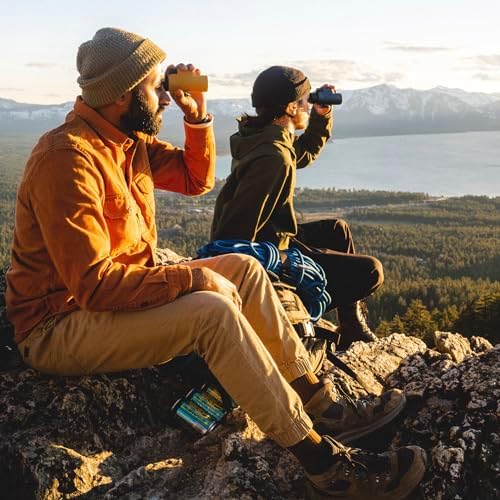 Nocs Provisions Zoom Tube 8x32 Monocular, 8X Magnification Telescope, Bak4 Prism, Wide Field of View for Bird Watching, Backpacking & Wildlife Viewing - International Orange