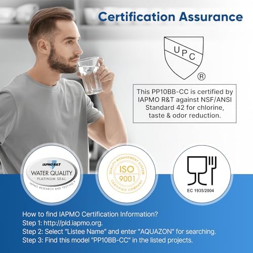 PUREPLUS 5 Micron 10" x 4.5" Whole House Sediment and Carbon Water Filter Replacement Cartridge for GE FXHTC, GXWH40L, GXWH35F, GNWH38S, Culligan RFC-BBSA, WRC25HD, PP10BB-CC, Pentek RFC-BB, 2Pack