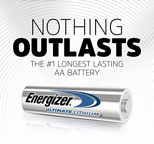 Energizer Ultimate Lithium AA Batteries Pack, 1.5V AA Batteries, 24 Count