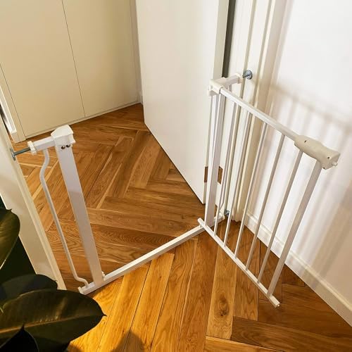 BalanceFrom Walk Thru Safety Gate for Baby and Pets, Doorways, Stairways, Hallways, Fits 29.1-33.8 Inch Openings, 36 Inch Height, Graphite