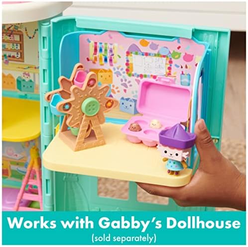 Gabby's Dollhouse, Baby Box Cat Craft-A-Riffic Room with Exclusive Figure, Accessories, Furniture and Dollhouse Delivery, Kids Toys for Ages 3 and up