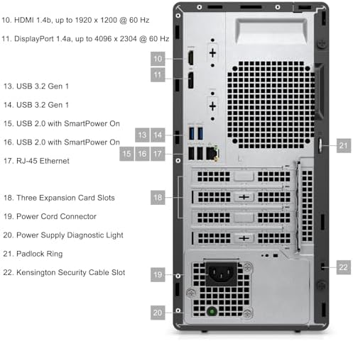 Dell OptiPlex 7020 Desktop Computers, 7000 Tower PC, Intel 6-Core i5-12500 (Beat i7-11700), 32GB DDR5 RAM, 1TB PCIe SSD, DVDRW, WiFi Adapter, RJ-45, HDMI, DisplayPort, KB and Mouse, Windows 11 Pro
