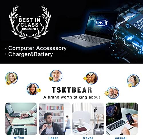 IEFUU 65W 45W Charger Compatible with Dell Inspiron 11/13/14/15/17 3000 5000 7000 Series(3583 3593 5570) ,Latitude E5450 XPS 13 - 65 Watt 45 Watt AC 2-in-1