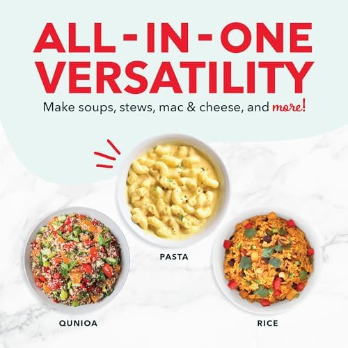 DASH Mini Rice Cooker Steamer with Removable Nonstick Pot, Keep Warm Function & Recipe Guide, .5 Quart, for Soups, Stews, Grains & Oatmeal - Aqua