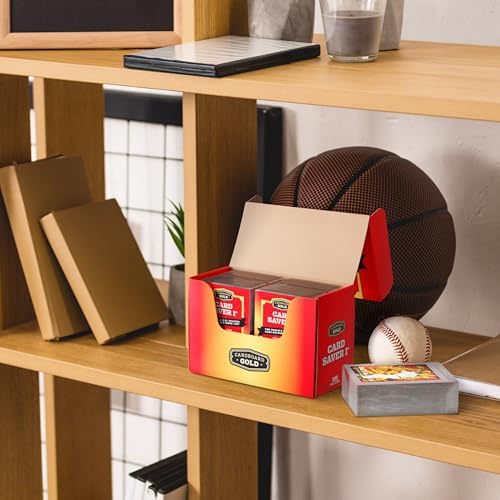 CARD SAVER 1-200 Count - Semi Rigid Card Holder, Trading Card Protectors - PSA-Approved Cardsaver for Baseball, Trading, Sports Cards - Card Sleeves, Binder, & Storage Box Compatible