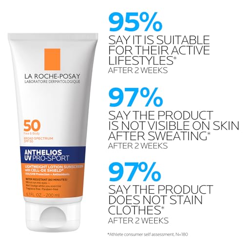 La Roche-Posay Anthelios Sunscreen SPF 50, Ultra-Light Fluid Broad Spectrum SPF 50, Face Sunscreen with Titanium Dioxide Mineral, Lightweight & Fast-Absorbing, Oil-Free, Matte Finish