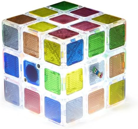 Rubik’s Cube, Pulse Cube, Light-Up Brain Teaser Puzzle for Speed Cubers, Solve The Puzzle Before The Lights Turn Off, Problem-Solving Brain Teaser & Fidget Toy for Adults, Teens, Kids Ages 8 & Up