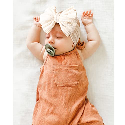 Niceye Handmade Baby Headbands Soft Stretchy Nylon Hair Bands with Bows for Newborn Infant Baby Toddler