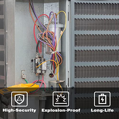 30/3 uF 30+3 MFD 370VAC or 440VAC Dual Run Start Round A/C Capacitor CBB65 CBB65B Air Conditioner Capacitors for AC Unit Fan Motor Start or Heat Pump or Condenser Straight Cool
