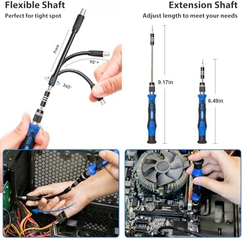 STREBITO Electronics Precision Screwdriver Sets 142-Piece with 120 Bits Magnetic Repair Tool Kit for iPhone, MacBook, Computer, Laptop, PC, Tablet, PS4, Xbox, Nintendo, Game Console