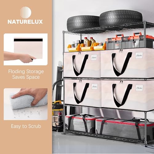 Heavy Duty Moving Bags - Extra Large Packing Bags and Storage Totes, Collapsible and Foldable Option for Moving and Storage, Clear, 93 L - 18 Pack